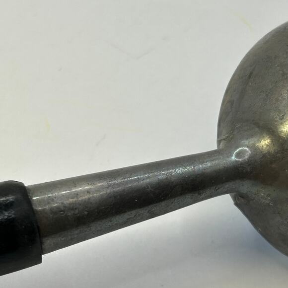 Vintage Blue Enamel Ice Cream Scoop Marked "ADAN" Black Handle 8" - Picture 9 of 14